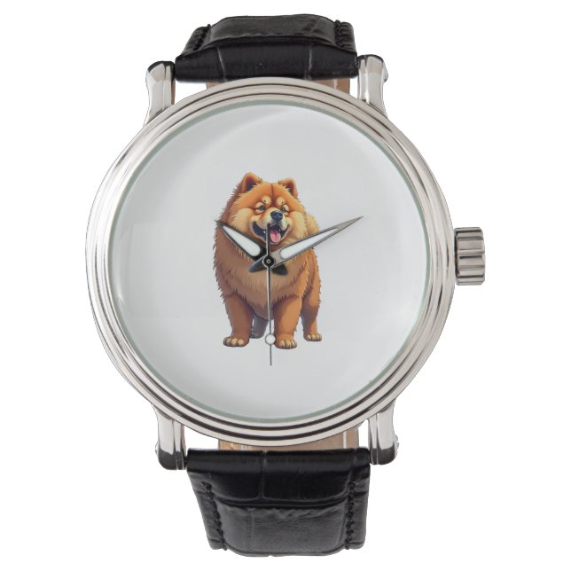 Reloj De Pulsera Perro Chow Perro chino Raza por una Chow Chow (Anverso)