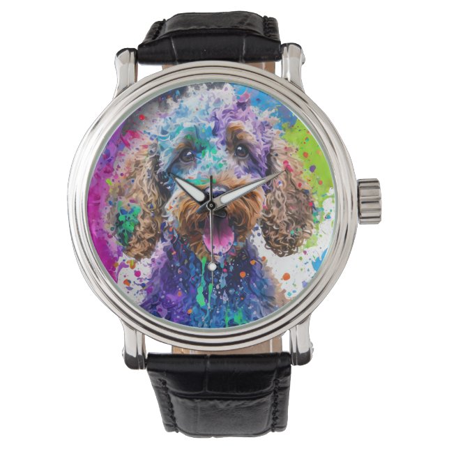 Reloj De Pulsera Perro Cockerpoo (Anverso)