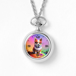 Reloj De Pulsera Perro Corgi de sentada corta-336633