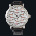 Reloj De Pulsera Perro Dachshund Sausage<br><div class="desc">Pequeña salchicha de Dachshund o perritos de peluquería en ropa de cama de lana. Perfecto para los amantes de los perros y los paseantes.</div>