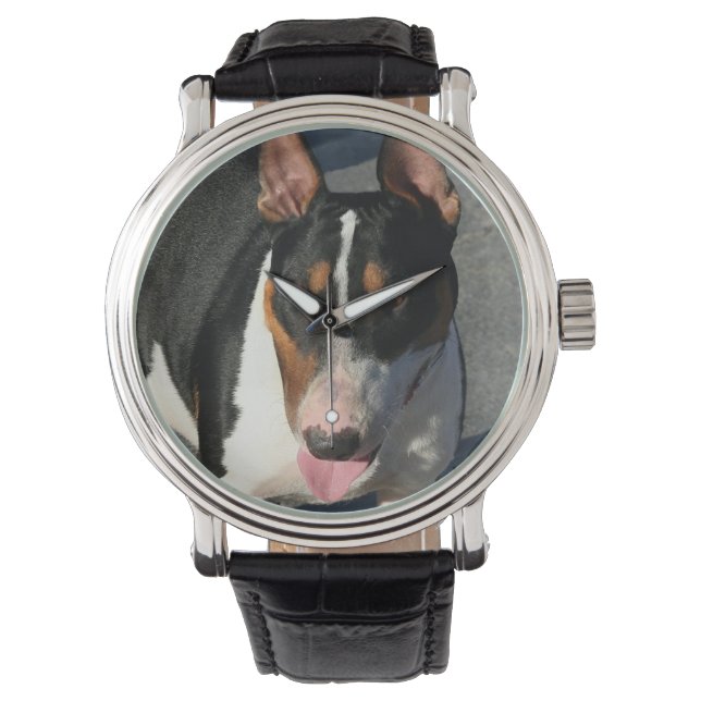 Reloj De Pulsera Perro de bull terrier en inglés (Anverso)