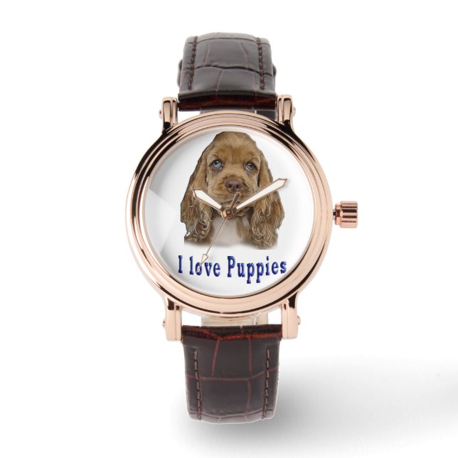 Reloj De Pulsera Perro de cachorro (Anverso)