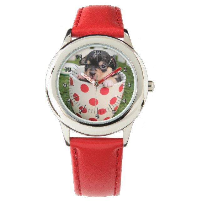 Reloj De Pulsera Perro de cachorros (Anverso)