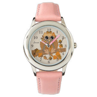 Reloj De Pulsera Perro de caída con nombre personalizado y números 