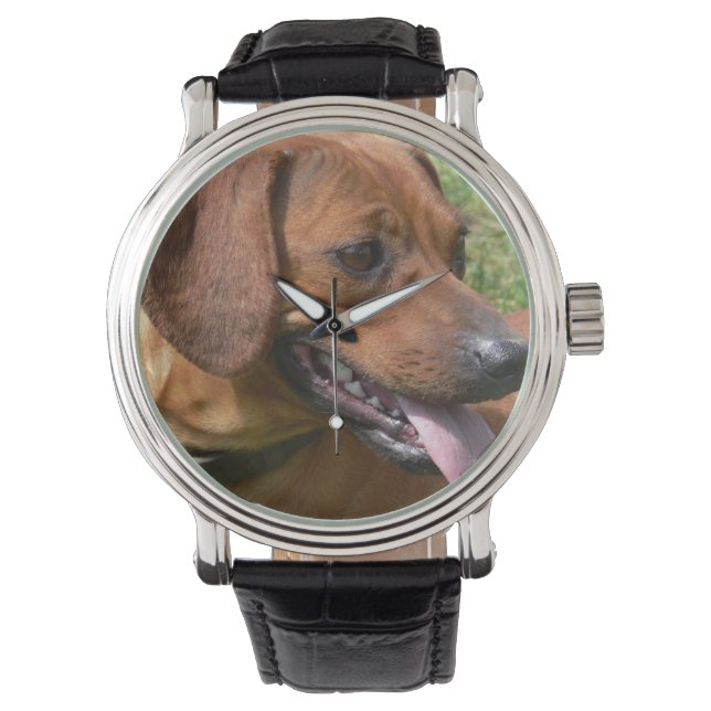 Reloj De Pulsera Perro de Daschund (Anverso)