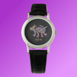 Reloj De Pulsera Perro de diseño azteca de Guay