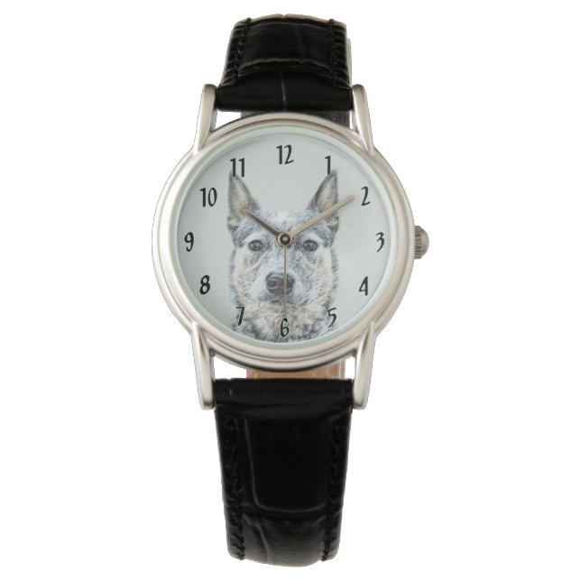Reloj De Pulsera Perro de ganado australiano - Arte de perro origin (Anverso)