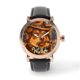 Reloj De Pulsera Perro de gangster guapo con ojos azules personaliz