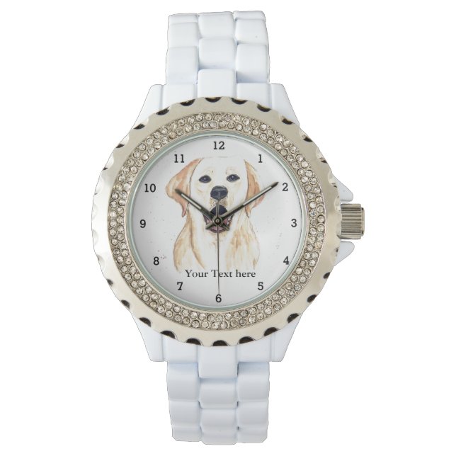 Reloj De Pulsera Perro de la poeta de perro de la popa del perro (Anverso)