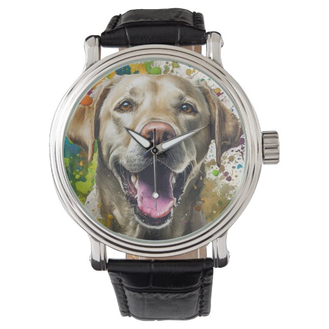 Reloj De Pulsera Perro de Labrador (Anverso)