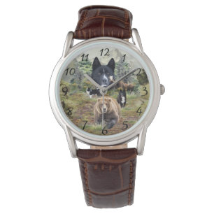 Reloj De Pulsera Perro de oso de Karelian