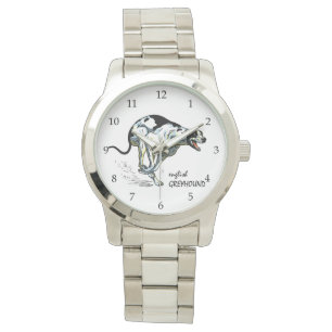 Reloj De Pulsera perro de raza greyhound inglés