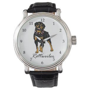 Reloj De Pulsera perro de rottweiler
