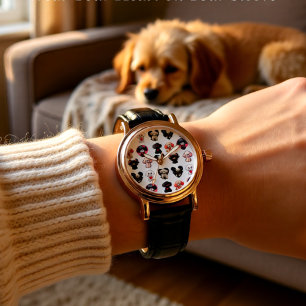 Reloj De Pulsera Perro de San Valentín   amantes del perro  