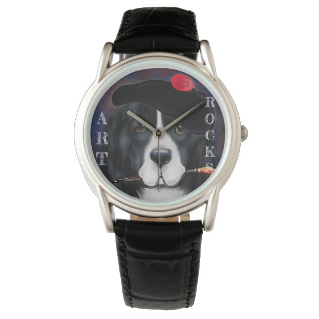 Reloj De Pulsera Perro de Terranova (Anverso)