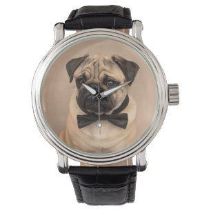 Reloj De Pulsera Perro del barro amasado del cervatillo con la