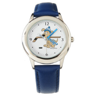 Reloj De Pulsera Perro del hockey del dibujo animado