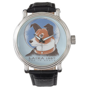 Reloj De Pulsera Perro espacial soviético Laika 1957