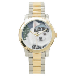 Reloj De Pulsera Perro Esquimal Americano