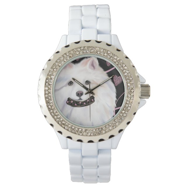 Reloj De Pulsera Perro Esquimal Americano  (Anverso)