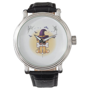 Reloj De Pulsera Perro feliz de Halloween