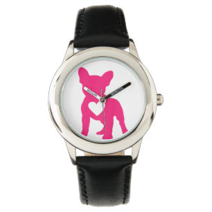 Reloj De Pulsera Perro francés Corazón dueño de perro Bulldog franc