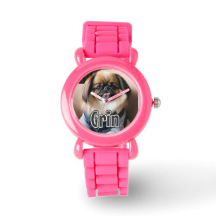 Reloj De Pulsera Perro generado por IA 01 "Grin"