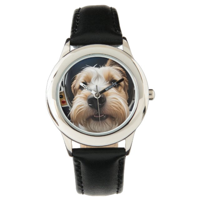 Reloj De Pulsera Perro generado por IA 01 "Roger" (Anverso)