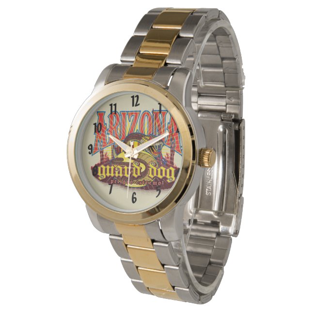 Reloj De Pulsera Perro guardián de Arizona serpiente (Angular)