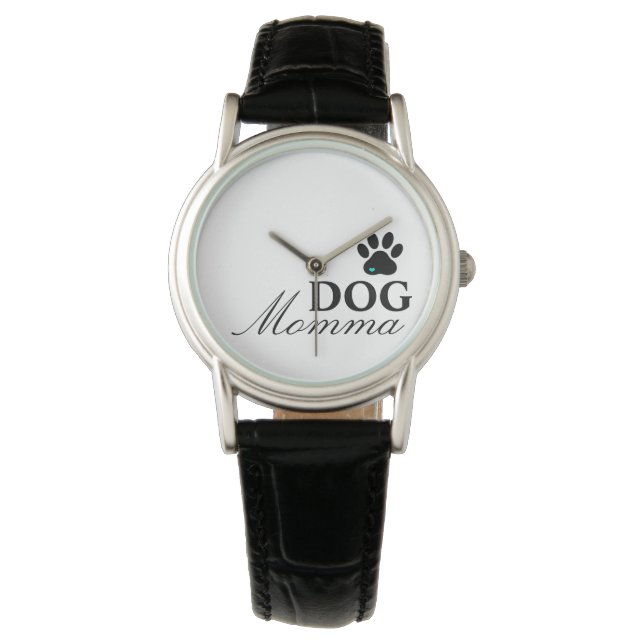Reloj De Pulsera Perro Momma Watch con Paw Print (Anverso)