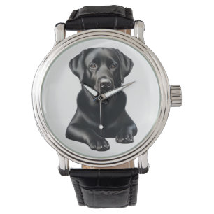 Reloj De Pulsera Perro negro del labrador