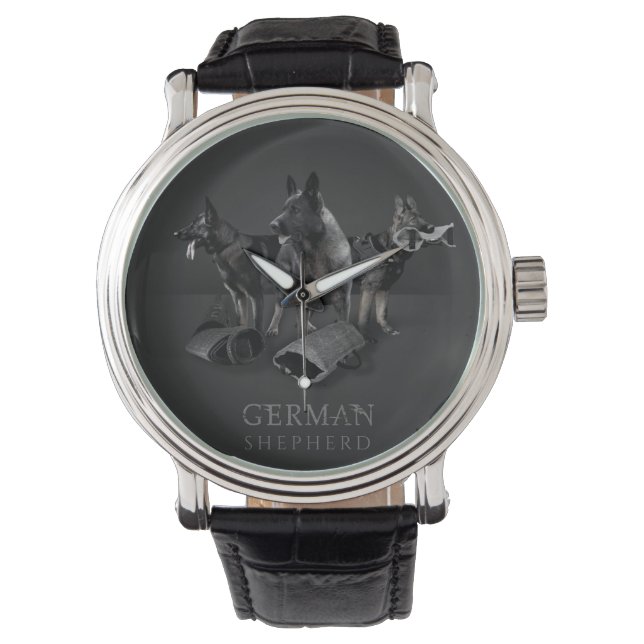 Reloj De Pulsera Perro pastor alemán - GSD (Anverso)