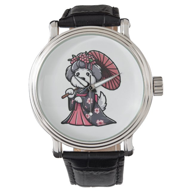 Reloj De Pulsera Perro perro pastor kimono inglés viejo (Anverso)