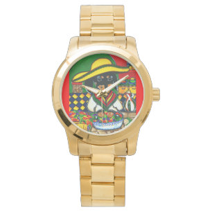 RELOJ DE PULSERA PERRO SALCHICHA CHEF MEXICO