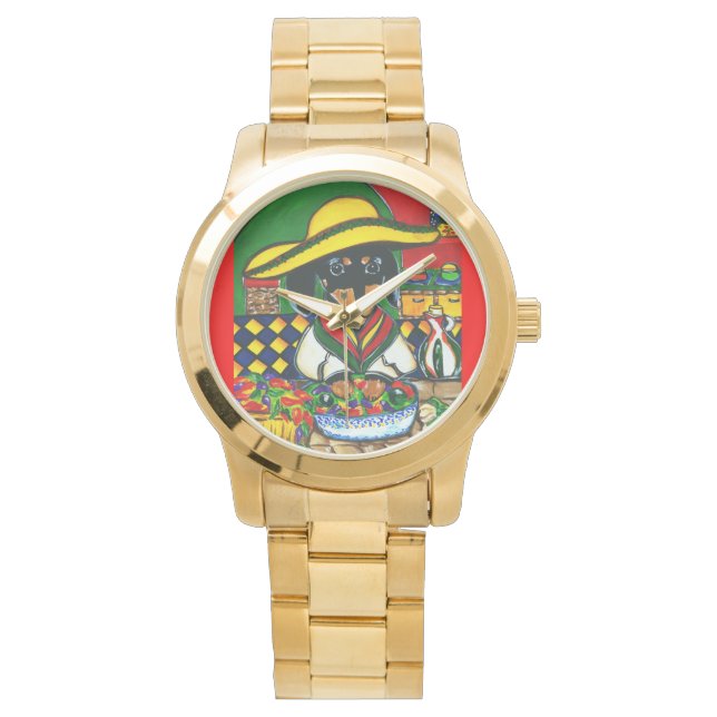 RELOJ DE PULSERA PERRO SALCHICHA CHEF MEXICO (Anverso)