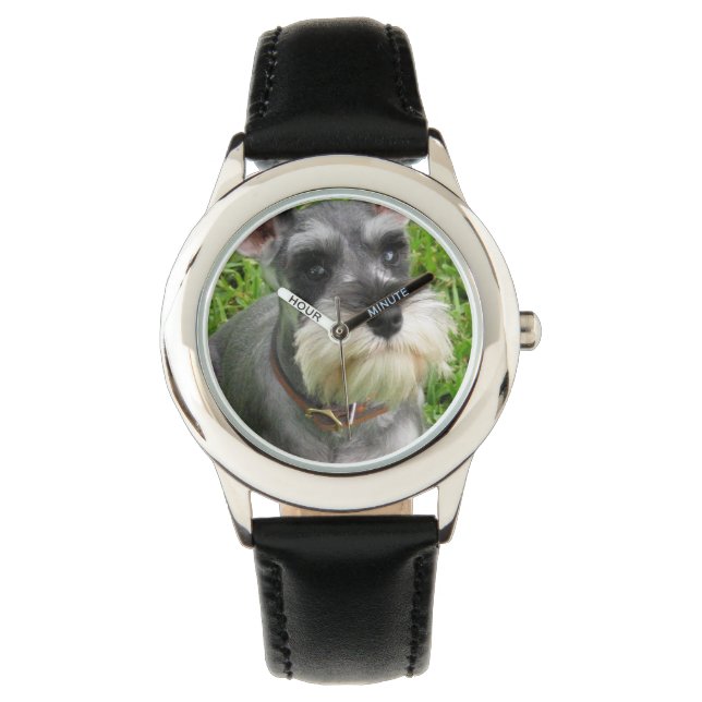 Reloj De Pulsera Perro Schnauzer (Anverso)