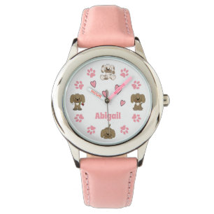 Reloj De Pulsera Perros de Cachorro Cutáneo Personalizados, Impresi