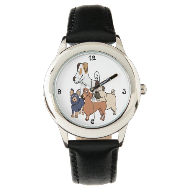 Reloj De Pulsera Perros de dibujos animados (Anverso)