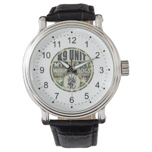 Reloj De Pulsera Perros de trabajo militares de la unidad K9