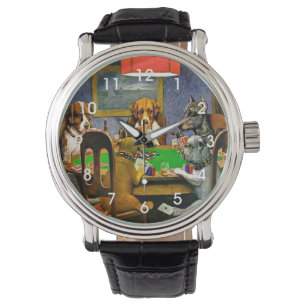 Reloj De Pulsera Perros Jugando Póquer