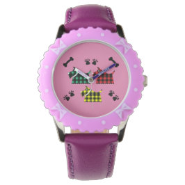 Reloj De Pulsera Perros terroríficos y graciosos se alimentan de el