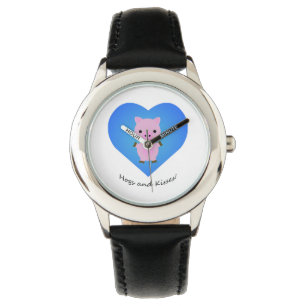 Reloj De Pulsera Perros y besos de cerdo