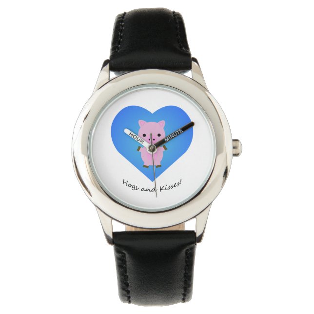 Reloj De Pulsera Perros y besos de cerdo (Anverso)