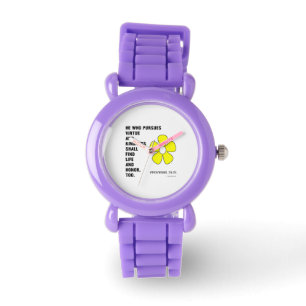 Reloj De Pulsera Perseguir la virtud amabilidad Proverbios 22:21