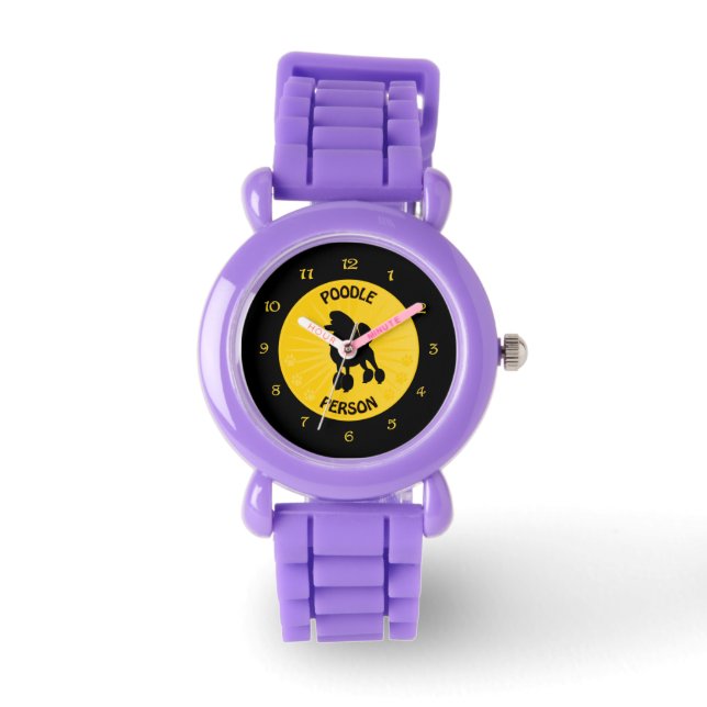 Reloj De Pulsera Persona de Poodle (Anverso)