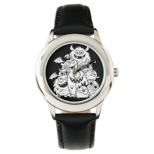 Reloj De Pulsera Personajes monstruosos de personalizado Cuaderno (Anverso)