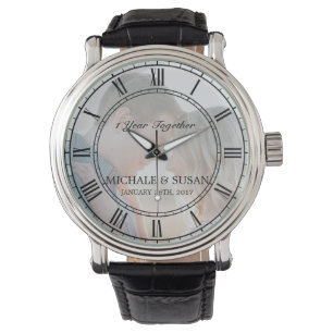 Reloj De Pulsera Personalice al hombre del aniversario del Boda (su
