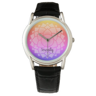 Reloj De Pulsera Personalizable Chakra Design Nombre personalizado 