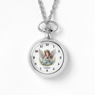 Reloj De Pulsera Personalizable de los amantes del Ángel Elegante
