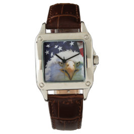 Reloj De Pulsera Personalizable mira la bandera de Estados Unidos